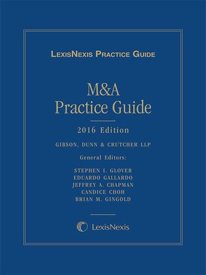 cover image of LexisNexis M&A Practice Guide
